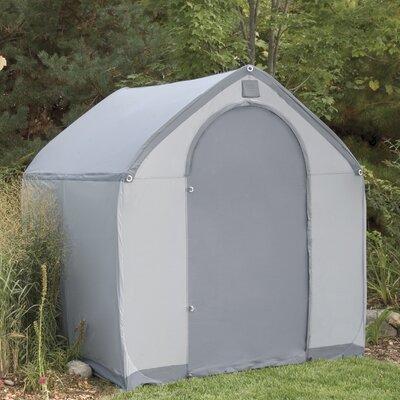 Flowerhouse StorageHouse 6 ft. W x 6 ft. D Plastic Portable Tool Shed in Gray, Size 78.0 H x 72.0 W x 72.0 D in | Wayfair SHMD766