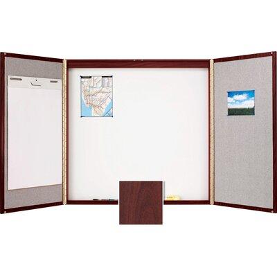 Quartet® Conference Room Enclosed Cabinet board, 4' H x 4' W Porcelain in White, Size 48.0 H x 48.0 W in | Wayfair QRT878