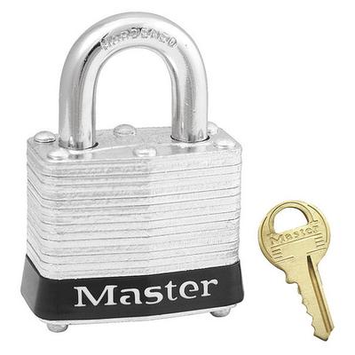 MASTER LOCK 3BLK Lockout Padlock,KD,Black,1-1/4