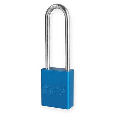 AMERICAN LOCK A1107BLU Lockout Padlock,KD,Blue,1-7/8"H