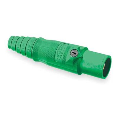 HUBBELL HBL400MGN Connector,Double Set Screw,Grn,Male