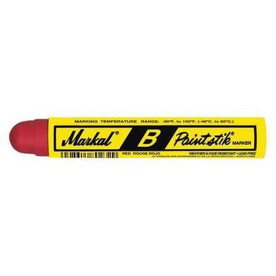 MARKAL 80222 Solid Paint Marker, Large Tip, Red Color Family
