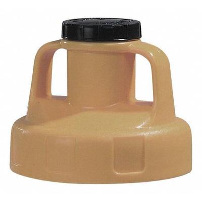 OIL SAFE 100200 Utility Lid,w/2 In Outlet,HDPE,Beige