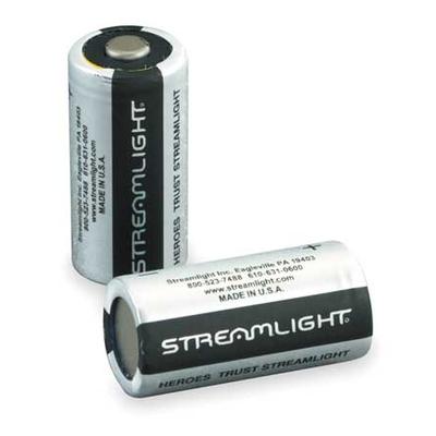 STREAMLIGHT 85180 Battery,CR123A,Lithium,3V,PK6