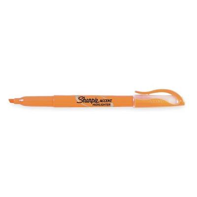 SHARPIE 27006 Highlighter, Chisel Tip Fluorescent Orange PK12