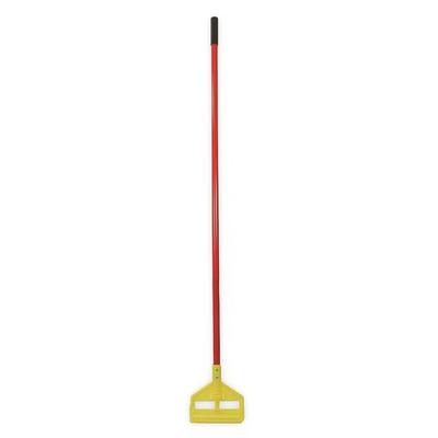 RUBBERMAID COMMERCIAL FGH14600RD00 60" Slide On Wet Mop Handle, Red, Fiberglass