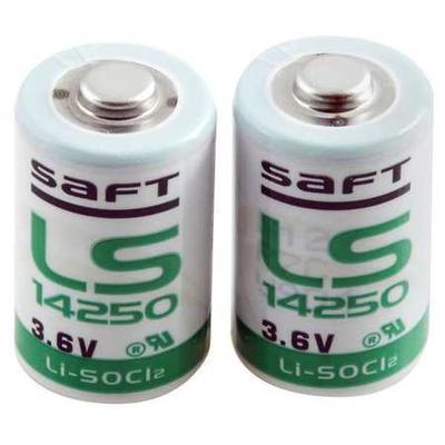 SAFT LS14250BA Battery,Lithium,Voltage 3.6,PK2