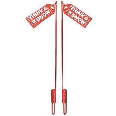 SNOWPLOW AFTERMARKET MANUFACTURING 1308210 Blade Guide Kit,25 In,Red,w/Flag