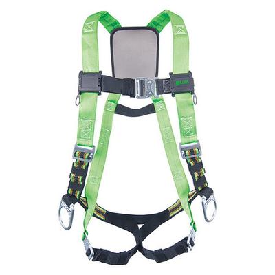 HONEYWELL MILLER P950QC-7/UGN Full Body Harness, Vest Style, L/XL, Polyester,
