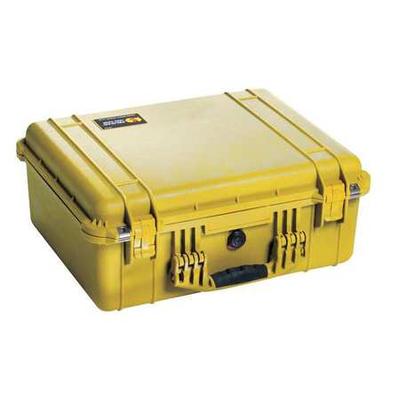 PELICAN 1550-001-240 Yellow Protective Case, 20.66"L x 17.2"W x 8.40"D