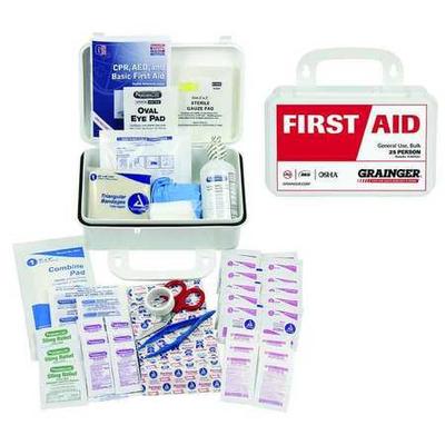 ZORO SELECT 54629 First Aid kit, Plastic, 25 Person
