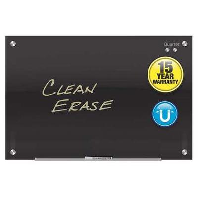 QUARTET G2418B 18"x24" Magnetic Glass Dry Erase Board, Gloss