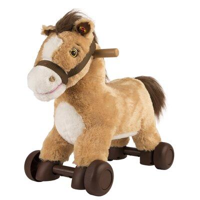 Rockin' Rider Charger 2-in-1 Rocking Pony, Polyester in Brown, Size 18.5 H x 23.5 W in | Wayfair 5-20290
