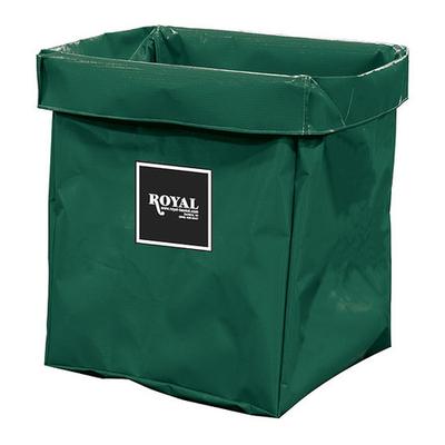 ROYAL BASKET TRUCKS G08-EEX-XBN X-Frame Bag,8 Bushel,Green Vinyl