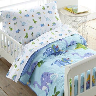 Wildkin Olive Dinosaur Land Toddler Comforter 100% Cotton in Blue | Wayfair 35412