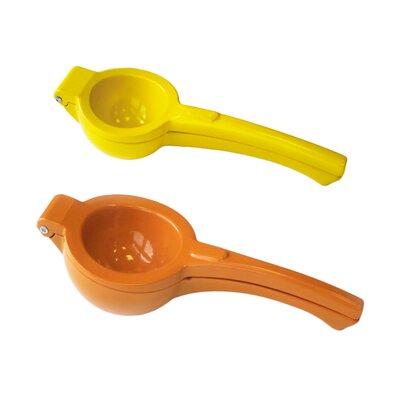 BergHOFF CooknCo 2Pc Citrus Hand Juicer Set, Lemon & Orange Stainless Steel in Gray/Orange/Yellow | 4.5 H x 5.9 W x 10 D in | Wayfair 2211391