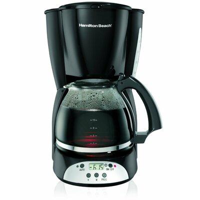 Hamilton Beach 12-Cup Digital Coffee Maker in Black, Size 12.99 H x 11.14 W x 8.43 D in | Wayfair 49465