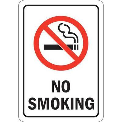 LYLE U1-1014-RD_10X7 No Smoking Sign, 10