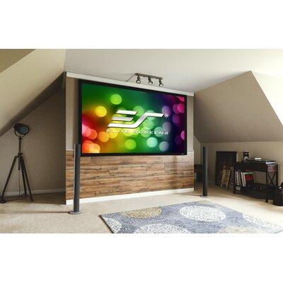 Elite Screens Sable Frame Fixed Frame Wall/Ceiling Mounted Projector Screen in White | 53.7 H x 91.9 W in | Wayfair ER100WH2