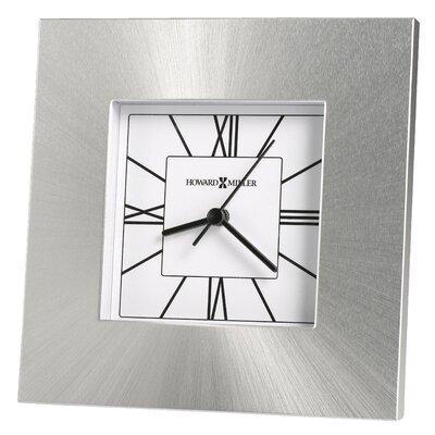 Howard Miller® Kendal Table Clock Metal in Gray | 6.25 H x 6.25 W x 1.5 D in | Wayfair 645749