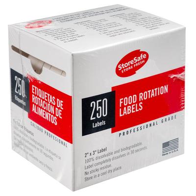 Cambro 23SLB250 StoreSafe Food Rotation Labels - 2x3