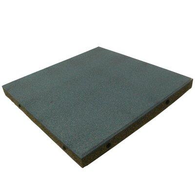 Rubber-Cal, Inc. Eco-Safety 2.5" Rubber Playground Tiles in Blue, Size 2.5 H in | Wayfair 04-126-WLB-120