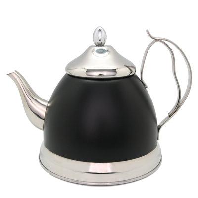 Creative Home 2 qt. Stainless Steel Stovetop Kettle Stainless Steel in Gray | 8 H x 7 W x 10.5 D in | Wayfair 77061
