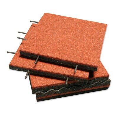 Rubber-Cal, Inc. Eco-Safety 2.5" Rubber Playground Tiles, Size 2.5 H in | Wayfair 04-126-WTC-040
