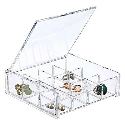 Sweet Home Collection Square Cosmetic Jewelry Box | 1.88 H x 6 W x 6 D in | Wayfair ACRYL-786576