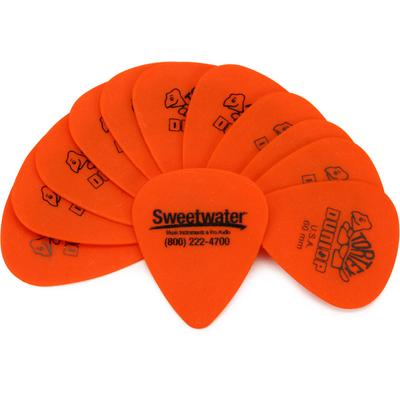 Dunlop Sweetwater Tortex Guitar Picks - .60mm Orange (12-pack Sweetwater Exclusive)