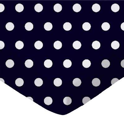 Sheetworld Polka Dots Fabric in Blue, Size 30.0 W in | Wayfair W921