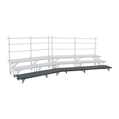 National Public Seating Tapered Standing Choral 1.5' x 5', Hardboard Stage Package Metal | 32 H x 60 W x 18 D in | Wayfair RT32HB