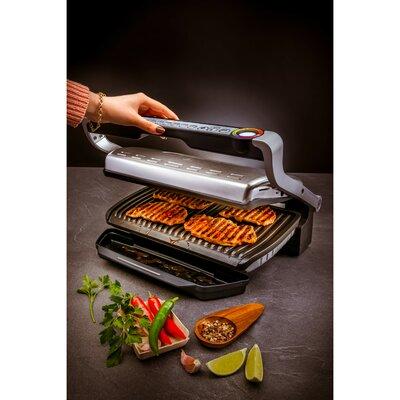 T-fal OptiGrill+ XL, Stainless Steel, Size 9.0 H x 19.0 D in | Wayfair 010942219842