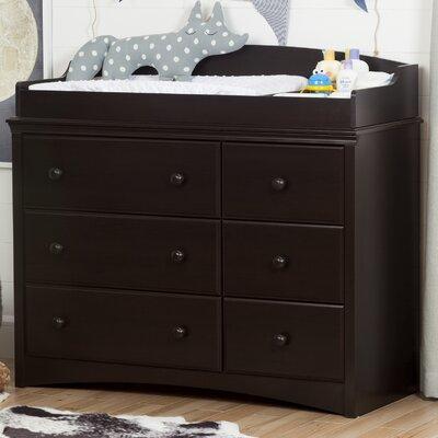 South Shore Angel Changing Table Dresser Wood in Brown | 38.75 H x 45.75 W x 19.5 D in | Wayfair 10209