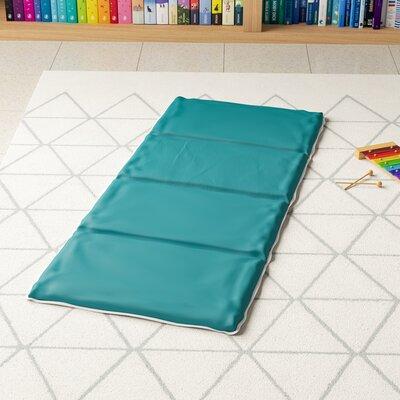 Children's Factory Pillow 1" Thick Folding Nap Mat Vinyl in Green/Red, Size 1.0 H x 46.0 W x 20.0 D in | Wayfair CF400-011