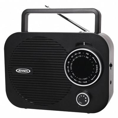 JENSEN AUDIO MR-550-BK Portable Radio AM/FM, Black