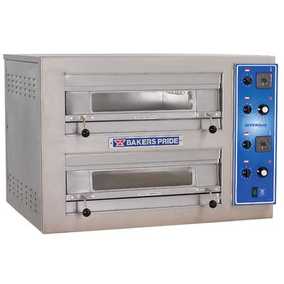 Bakers Pride EP-2-2828 Double Deck Countertop Electric Pizza Deck Oven - 220/240V, 3 Phase