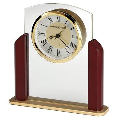 Howard Miller® Winfield Tabletop Clock Wood in Black/Brown/White | 7 H x 6.75 W x 1.75 D in | Wayfair 645790