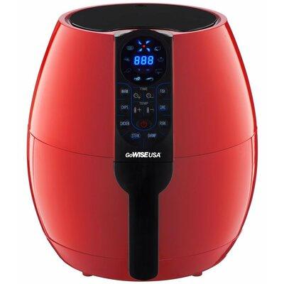 GoWISE USA 3.5 Liter Programmable Air Fryer w/ 8 Cooking Presets Plastic in Red, Size 14.0 H x 13.0 W x 13.75 D in | Wayfair GW22639