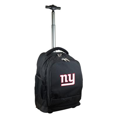 Black New York Giants 19'' Premium Wheeled Backpack