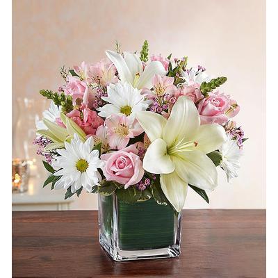 1-800-Flowers Everyday Gift Delivery Healing Tears Pink & White Medium | Happiness Delivered To Their Door