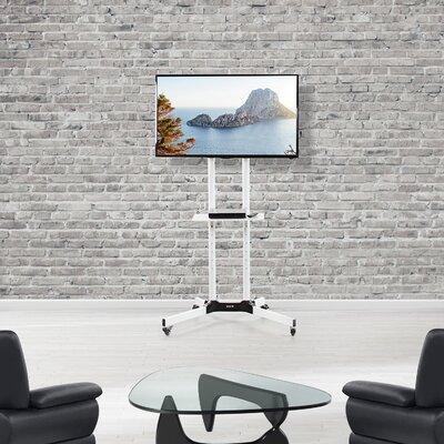 Vivo Mobile TV Cart in White, Size 60.0 H in | Wayfair STAND-TV03W