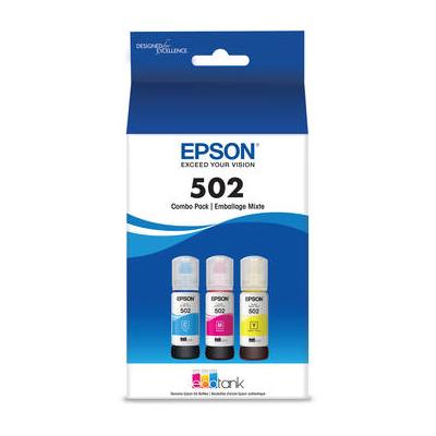 Epson T502 Multi-Color EcoTank Ink Bottle Pack (Cyan, Magenta, Yellow) - [Site discount] T502520-S