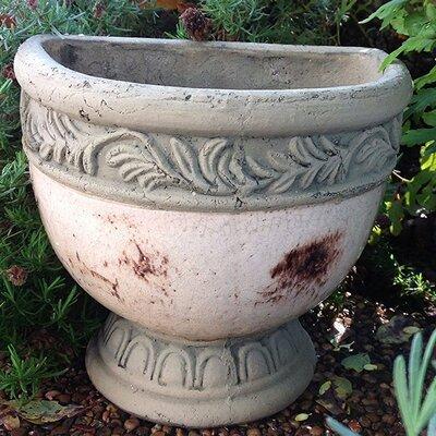 Union Rustic Meneses Terracotta Urn Planter Clay & Terracotta in White/Brown, Size 8.25 H x 8.5 W x 5.9 D in | Wayfair BLMK6364 44540301