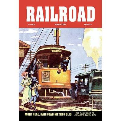 Buyenlarge Railroad Magazine: Sea Isle, 1952 Vintage Advertisement in Blue/Red | 36 H x 24 W x 1.5 D in | Wayfair 0-587-06112-xC2436