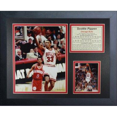 Legends Never Die 'Scottie Pippen' Framed Memorabilia Paper, Size 15.0 H x 12.0 W x 1.0 D in | Wayfair 12313U