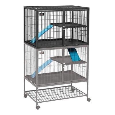 MidWest Homes for Pets Deluxe Critter Nation Add-On Unit Small Animal Cage (provides the best ventilation) in Gray | Wayfair 163