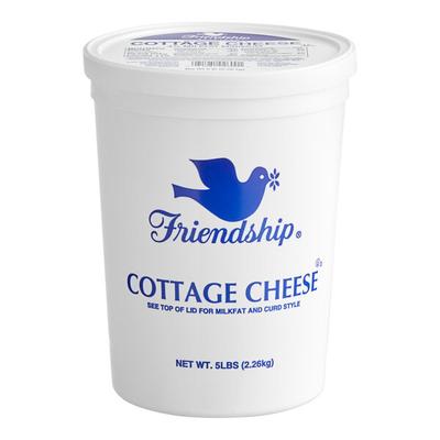 5 lb. Small Curd Cottage Cheese - 4/Case