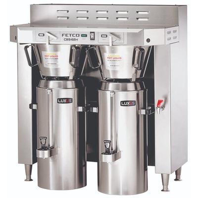 Fetco CBS-62H C62066 Stainless Steel Twin Automatic Coffee Brewer - 120/208-240V