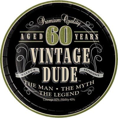 Creative Converting Vintage Dude 40th Birthday Dessert Plates in Green | Wayfair DTC411667PLT